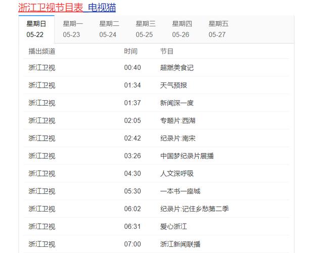 浙江卫视节目表：今晚看啥？最新节目单抢先看！