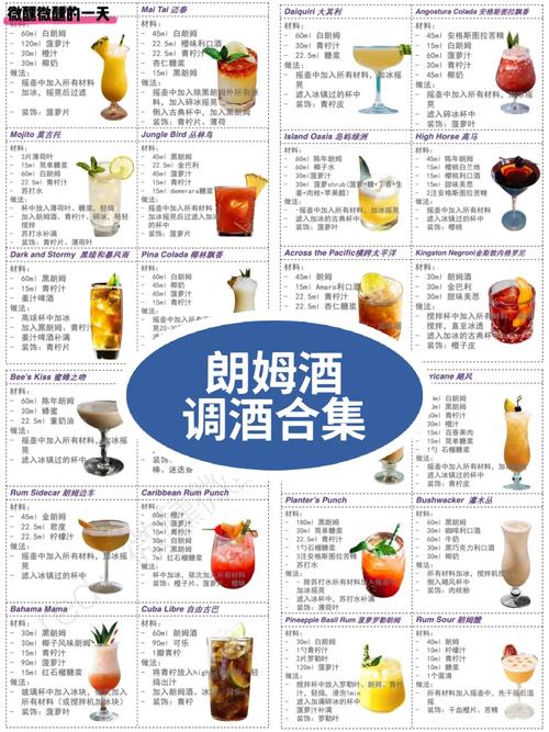 朗姆酒怎么调最好喝？分享几种简单好喝的朗姆酒调法