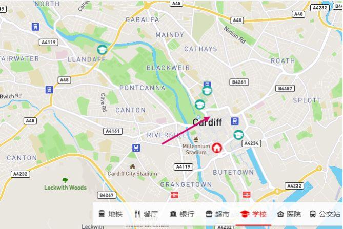 卡迪夫大学位于哪个城市？详细地址+交通方式+周边信息