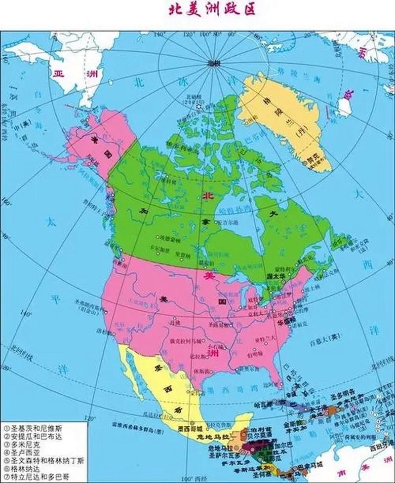 北美洲国家大全：完整列表及地理位置