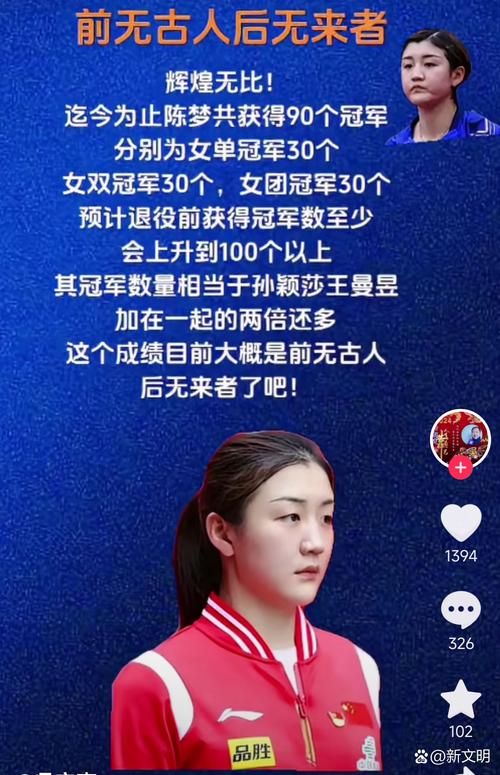 孙颖莎和陈梦谁更强？详细数据对比告诉你！