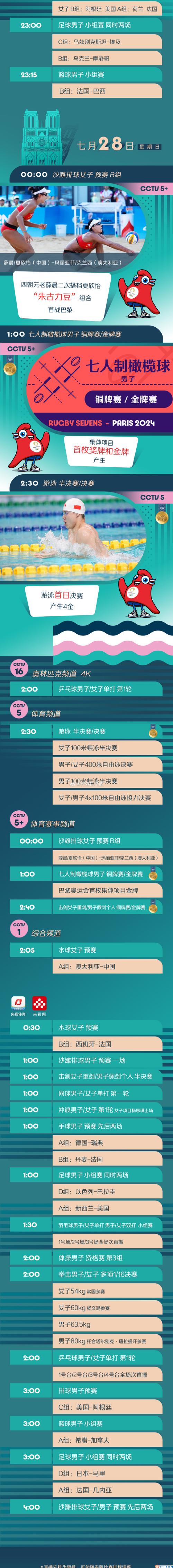奥运会是几月几日？一文看懂比赛时间安排！