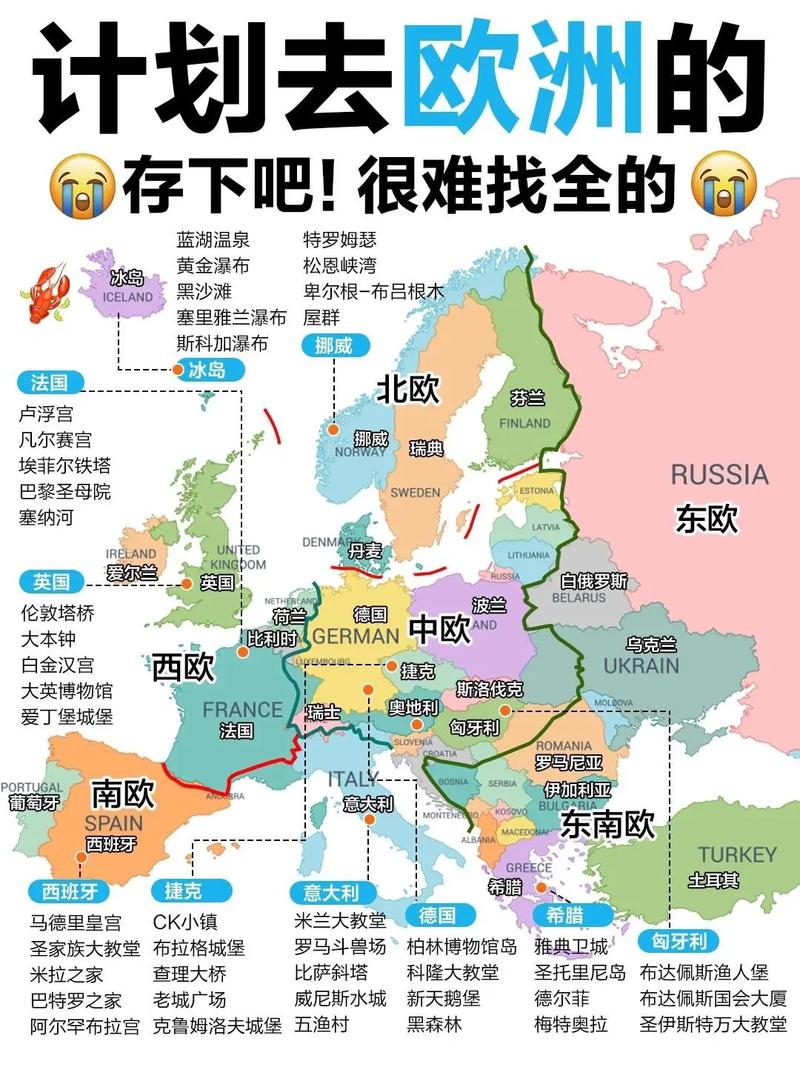 欧洲都有哪些国家？超详细的欧洲国家清单来了！