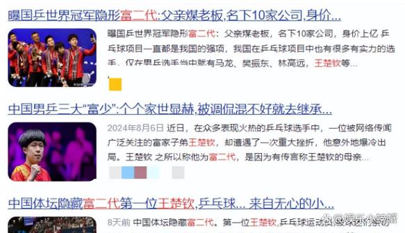 爆料！王楚钦是富二代吗？家庭条件到底怎么样？