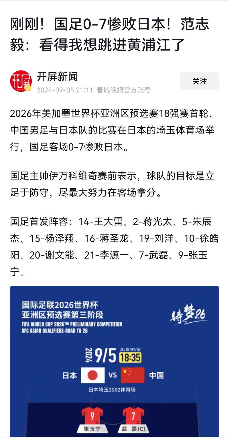 最新中日足球比赛结果：国足表现如何？值得关注的焦点