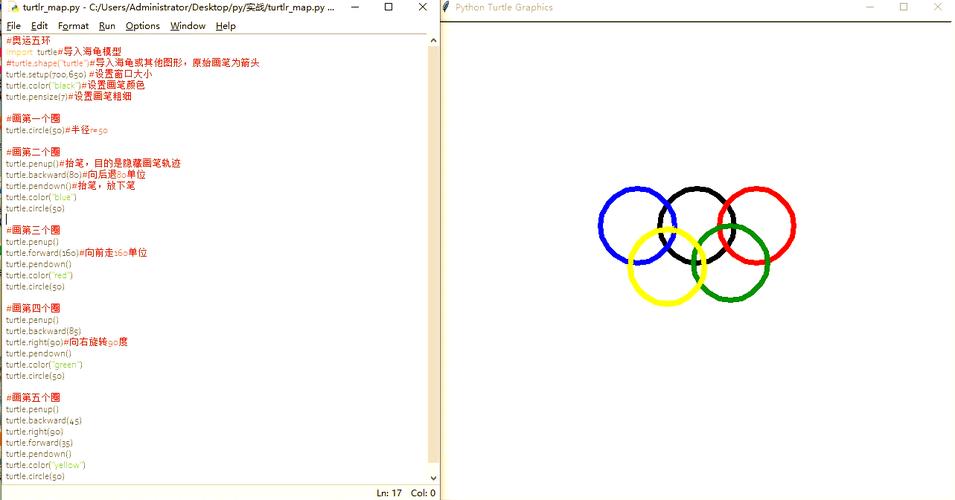 奥运会标志绘画指南：五环标志的详细步骤