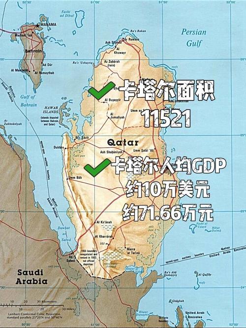 卡塔尔面积有多大？跟中国哪个城市差不多？