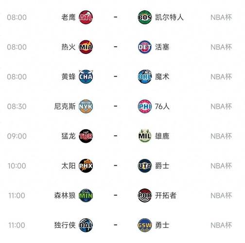 想看NBA比赛？告诉你有哪些赛事和比赛时间安排