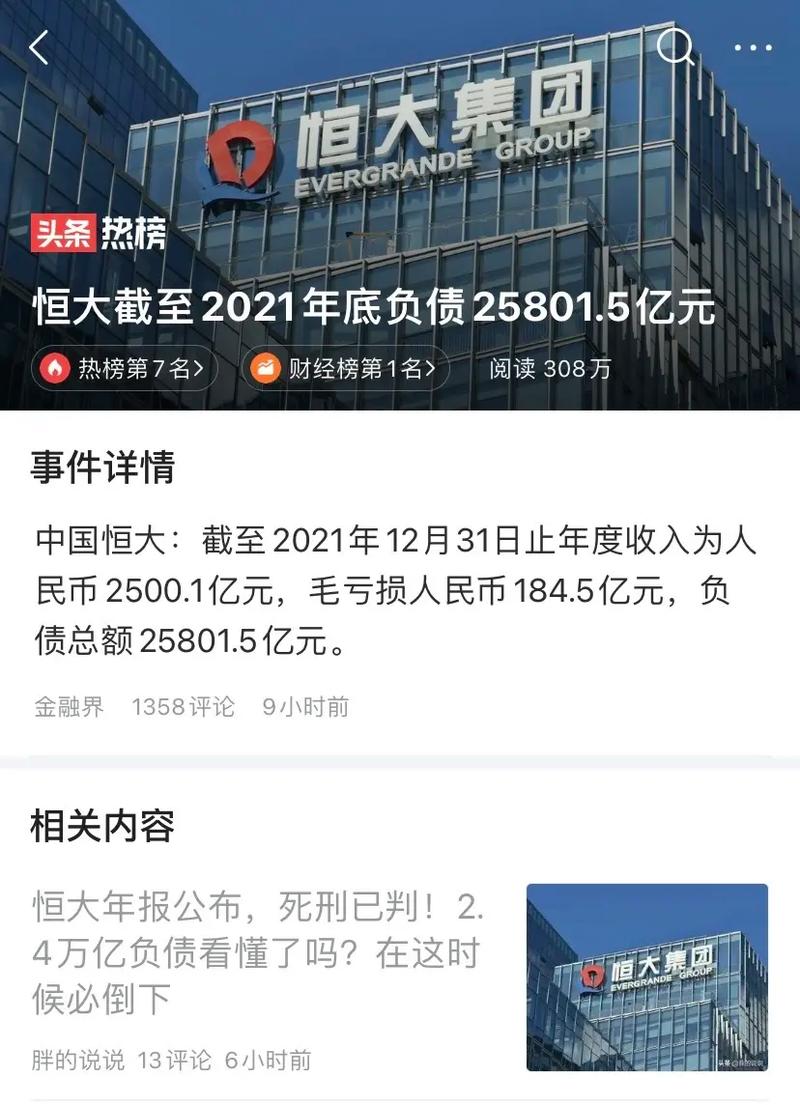 恒大集团现在怎么样了？最新债务危机及公司现状解读