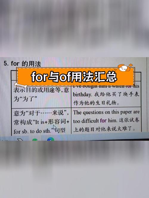 英语介词for是什么意思？多种场景下的for用法示例