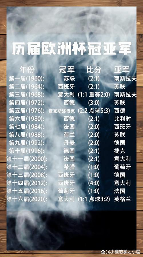 究竟是谁赢得了上届欧洲冠军杯？快来了解一下