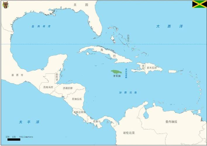 你知道牙买加属于哪个洲吗？带你了解加勒比海岛国
