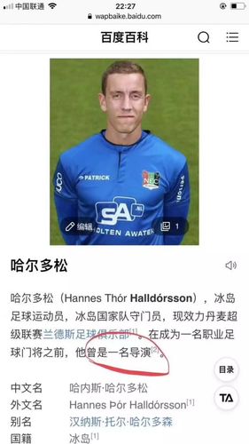 冰岛门将哈尔多松竟是导演？他的人生经历有多传奇？