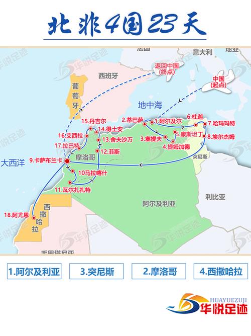 阿尔及利亚在非洲哪个位置？详细地图位置标注
