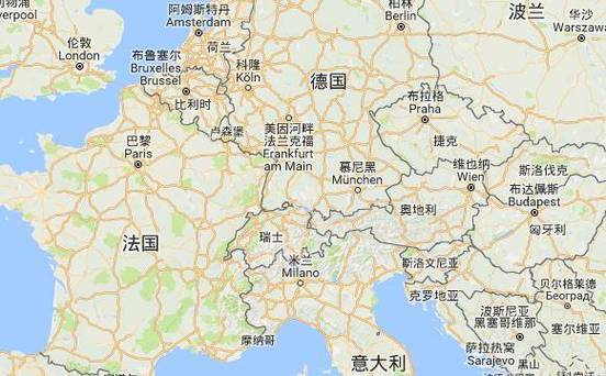 想知道瑞士在欧洲的具体位置吗？这里有详细地图和解释