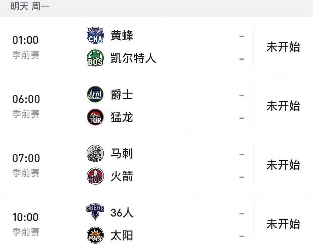 NBA季前赛打几场？一场比赛的意义又是什么？