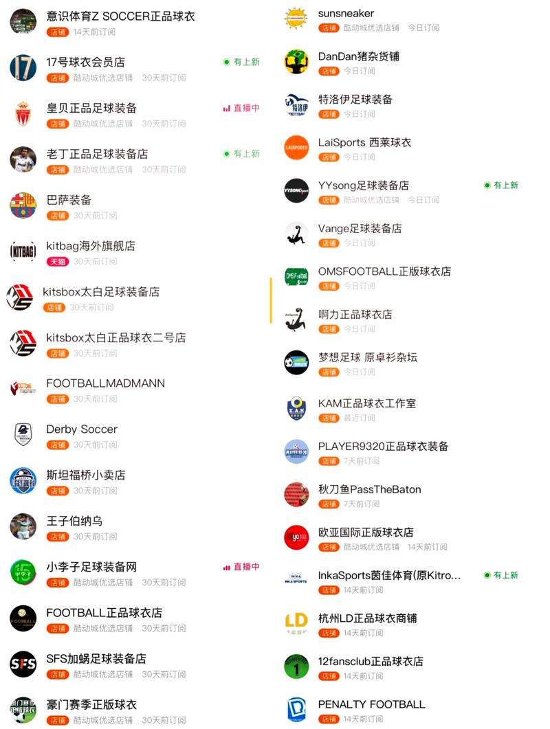 还在为买正品足球球衣发愁？试试这些电商平台