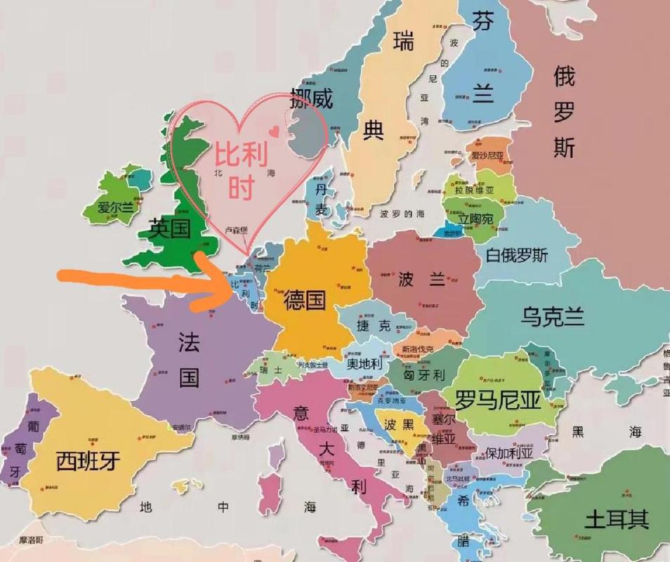 比利时位置在哪里？欧洲地图上比利时周边国家介绍