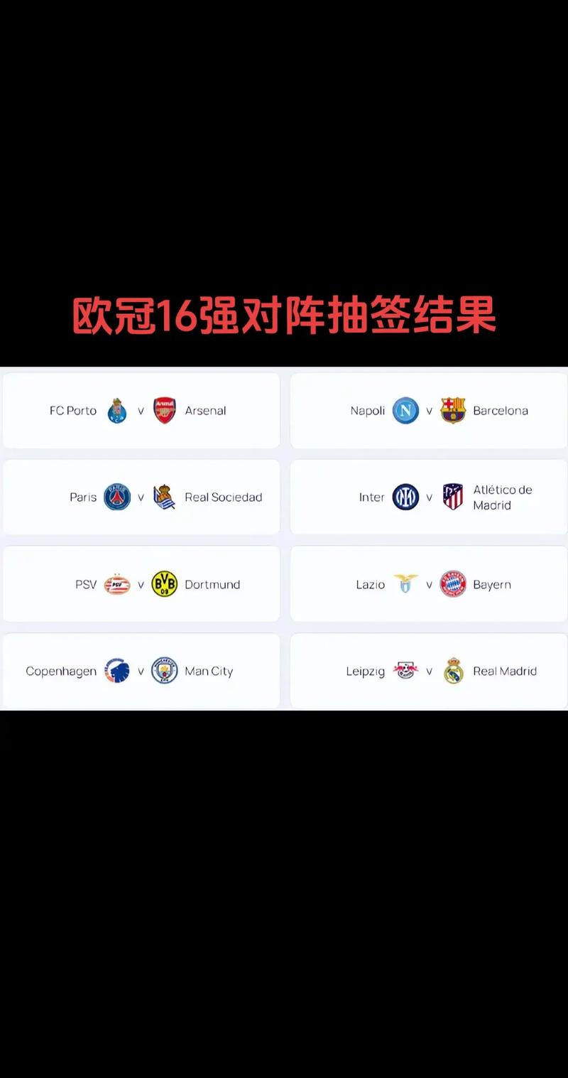 欧冠淘汰赛有多少次抽签？不同阶段抽签规则解读