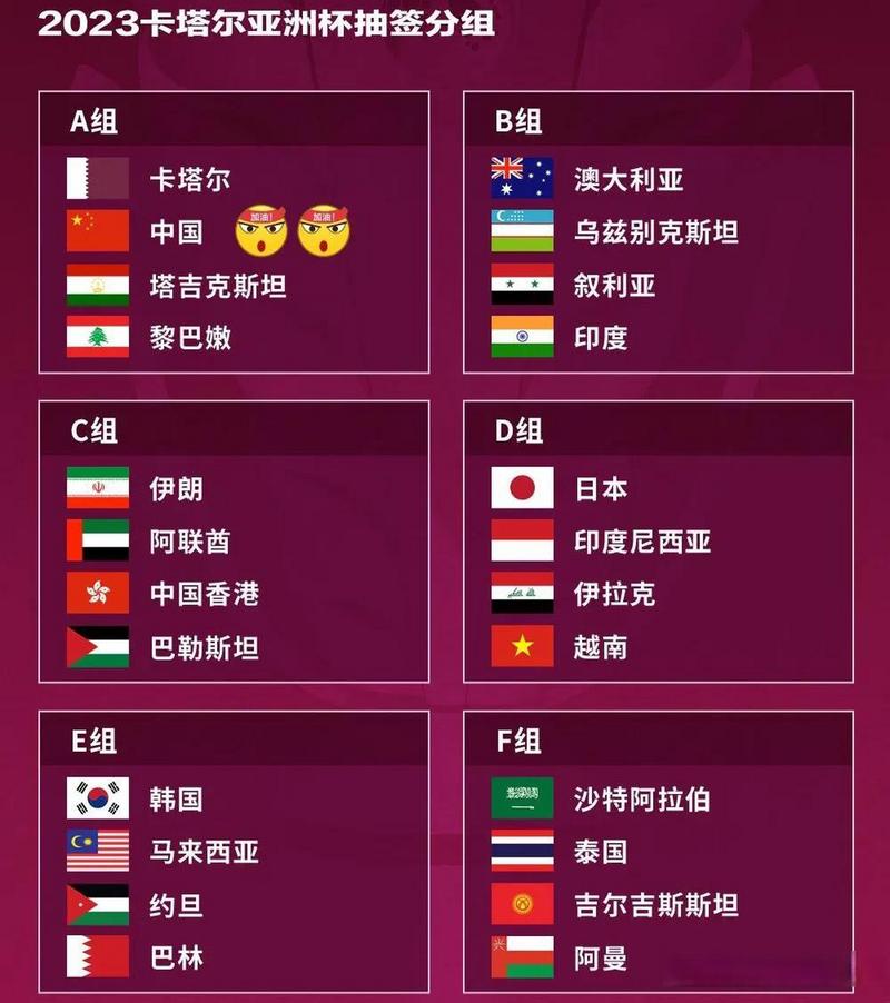 亚洲杯都有哪些国家队？一览亚洲杯全部参赛国家