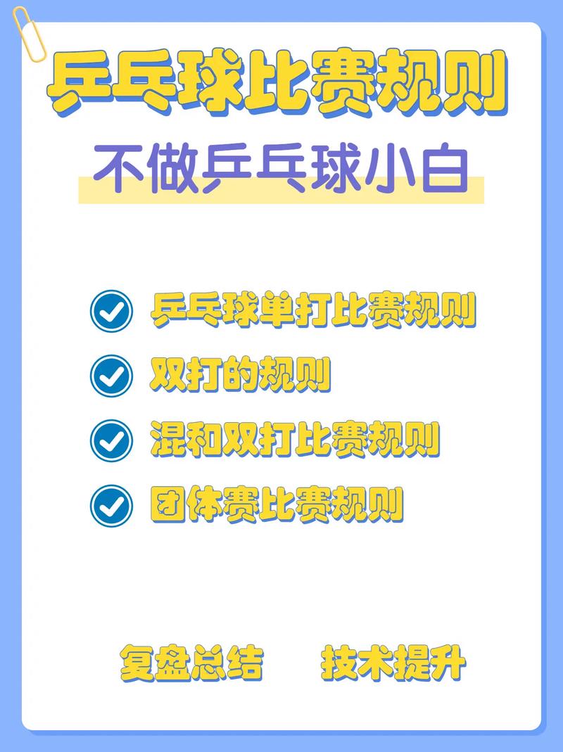 乒乓球团体赛比赛规则是什么？新手入门快速指南