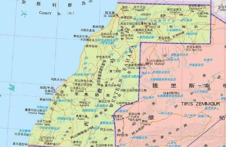阿尔及利亚在非洲哪个位置？详细地图位置标注