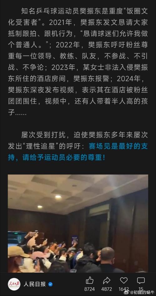 樊振东被网暴的深层原因：饭圈乱象需警惕