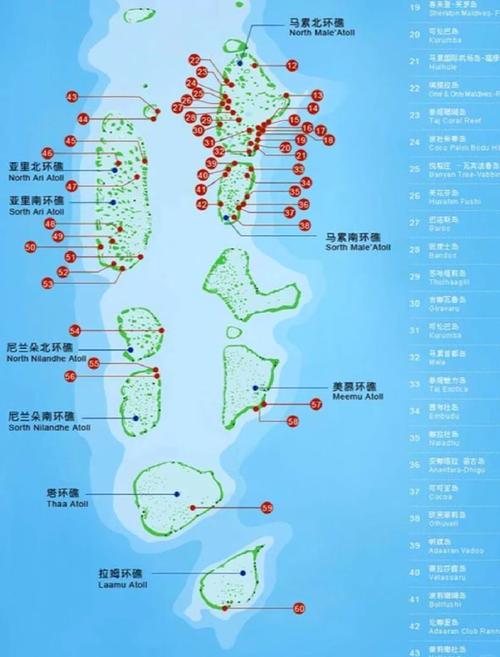 一张地图带你了解马尔代夫：位置、周边国家一目了然！