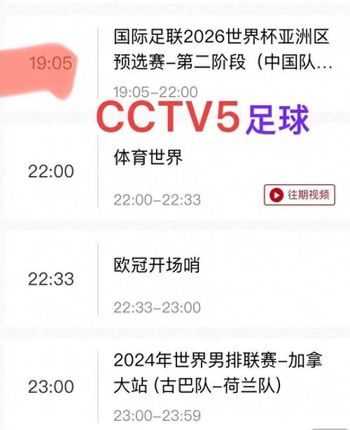 今晚有中超联赛直播吗？CCTV5等直播平台汇总