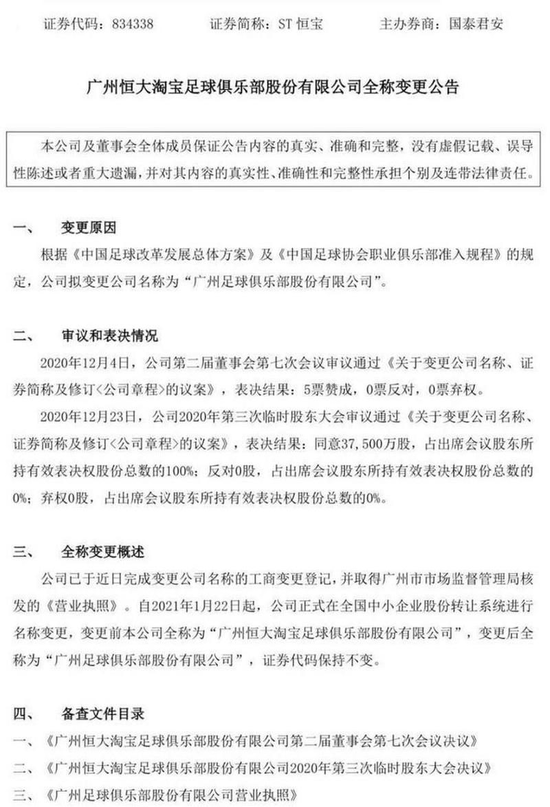 恒大足球改名了吗？现在叫什么队？一文告诉你答案