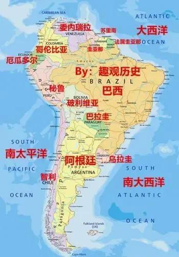 南美洲有多少个国家？详解南美12个国家地理位置