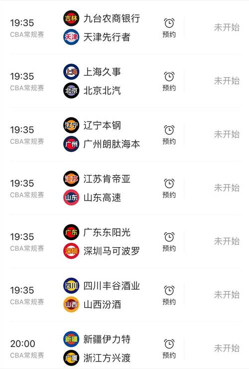 CBA联赛什么时候开始比赛？完整赛程安排及直播信息