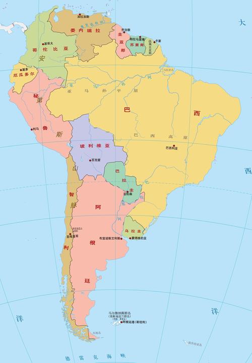 南美洲有多少个国家？详解南美12个国家地理位置