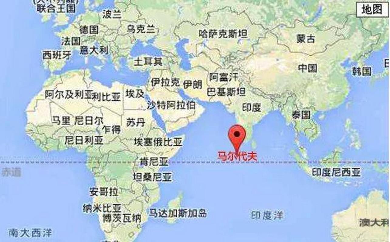 一张地图带你了解马尔代夫：位置、周边国家一目了然！