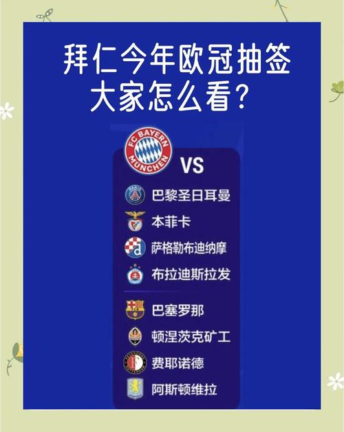 2024欧冠16强对阵图解，谁将问鼎冠军？