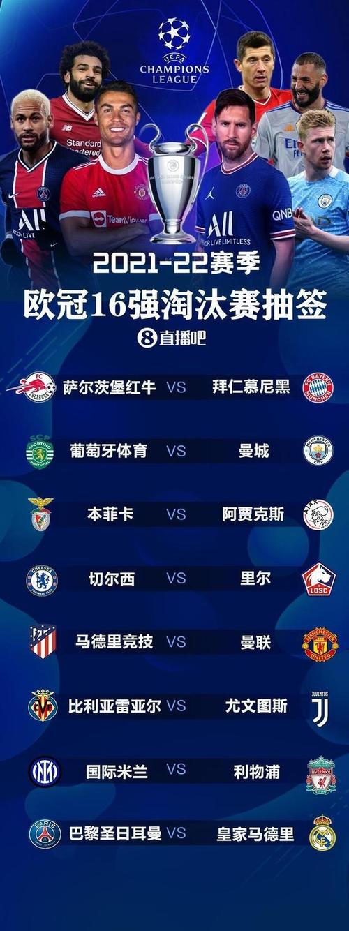 欧冠杯比赛时间确定了吗？最新欧冠赛程安排及球队信息一览