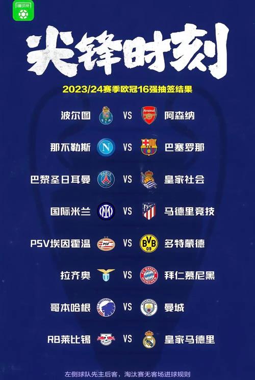 欧冠半决赛抽签几点进行？不容错过的精彩时刻