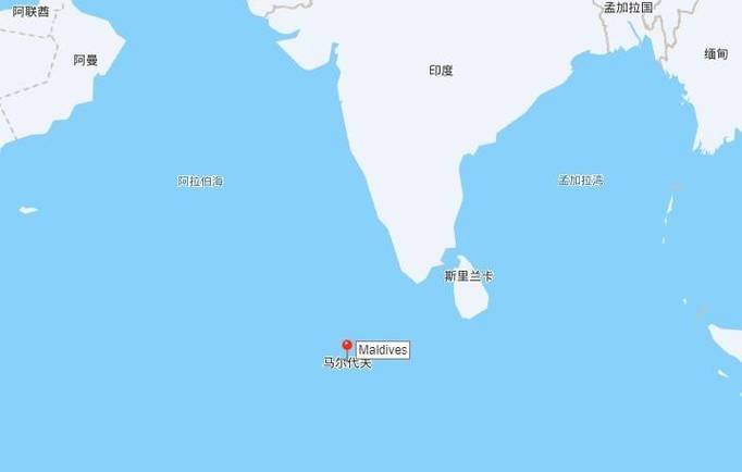 一张地图带你了解马尔代夫：位置、周边国家一目了然！