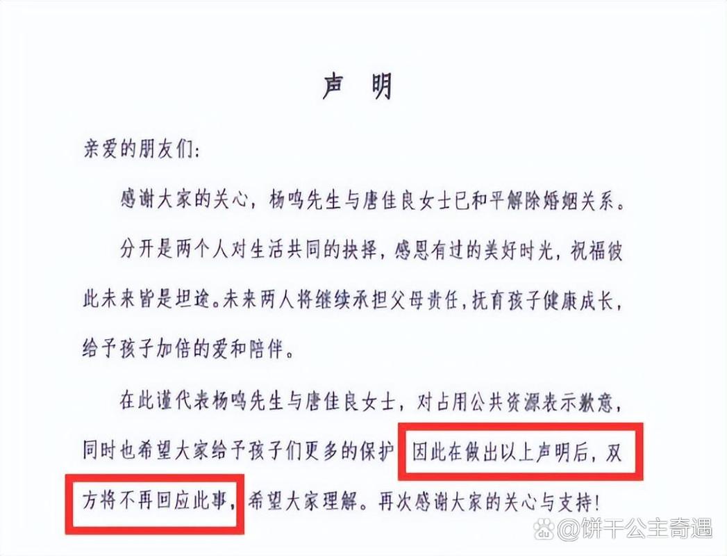 深扒杨鸣妻子唐佳良：他们的离婚原因是什么？
