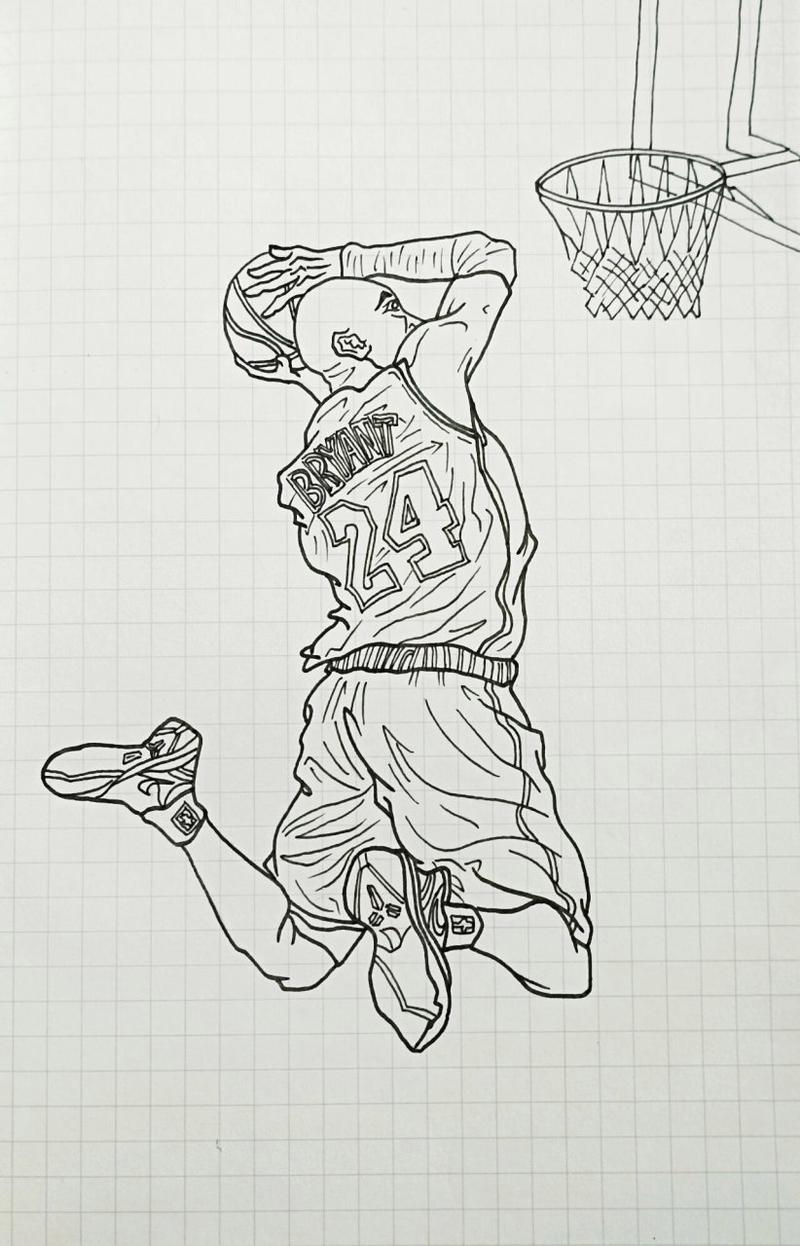 零基础也能画科比标志！超详细步骤