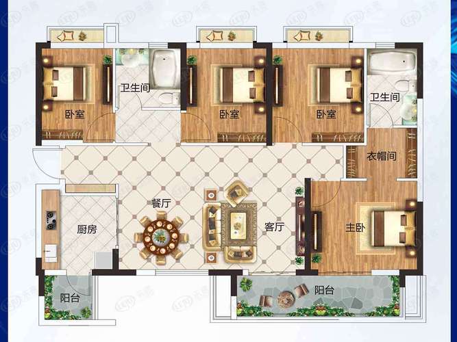 恒大滨河左岸户型设计如何？不同面积户型对比