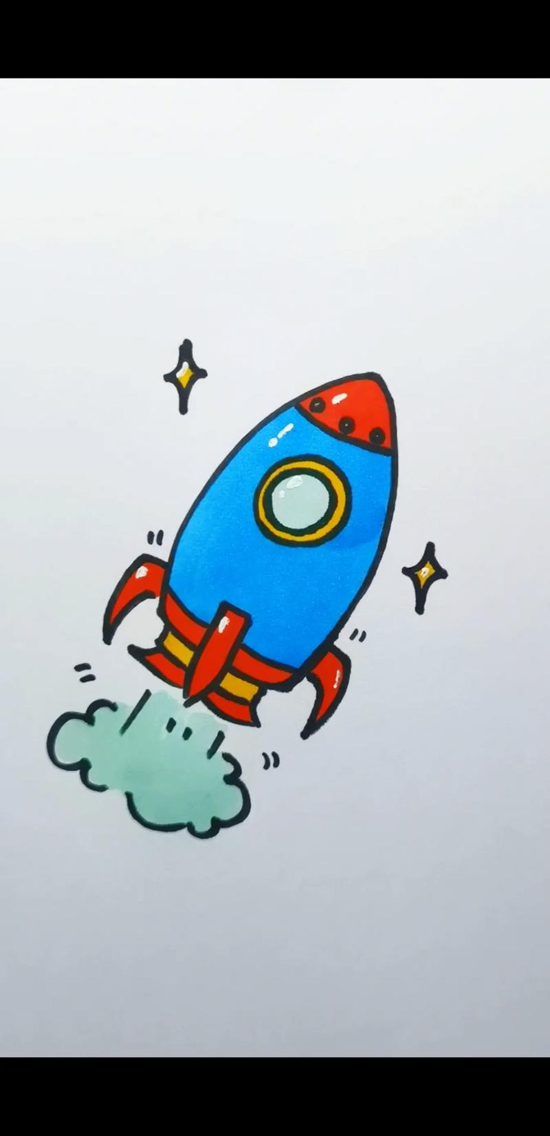 如何画中国火箭？附详细步骤图解，快来试试！