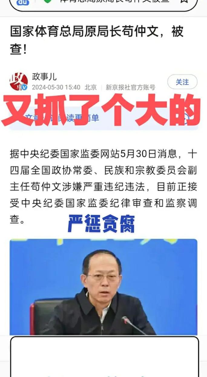苟仲文被查，刘国梁事件再被热议，究竟有何隐情？