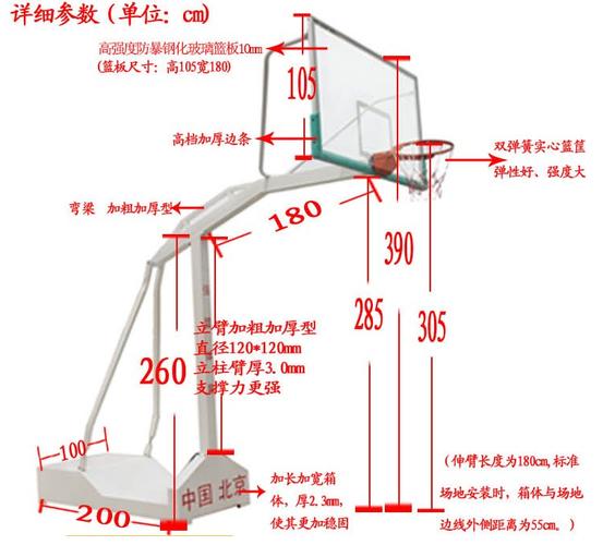 正规篮球架多高？标准高度3.05米，不容置疑！
