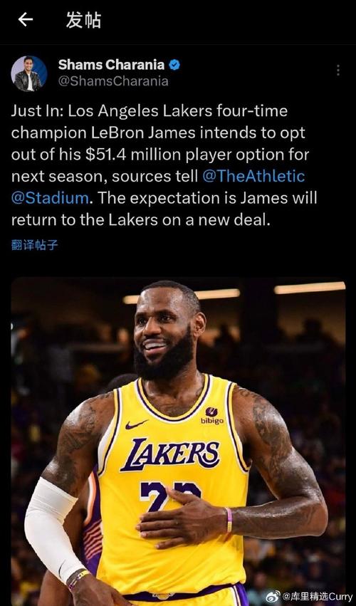 詹姆斯是否退役？球员选项和未来规划