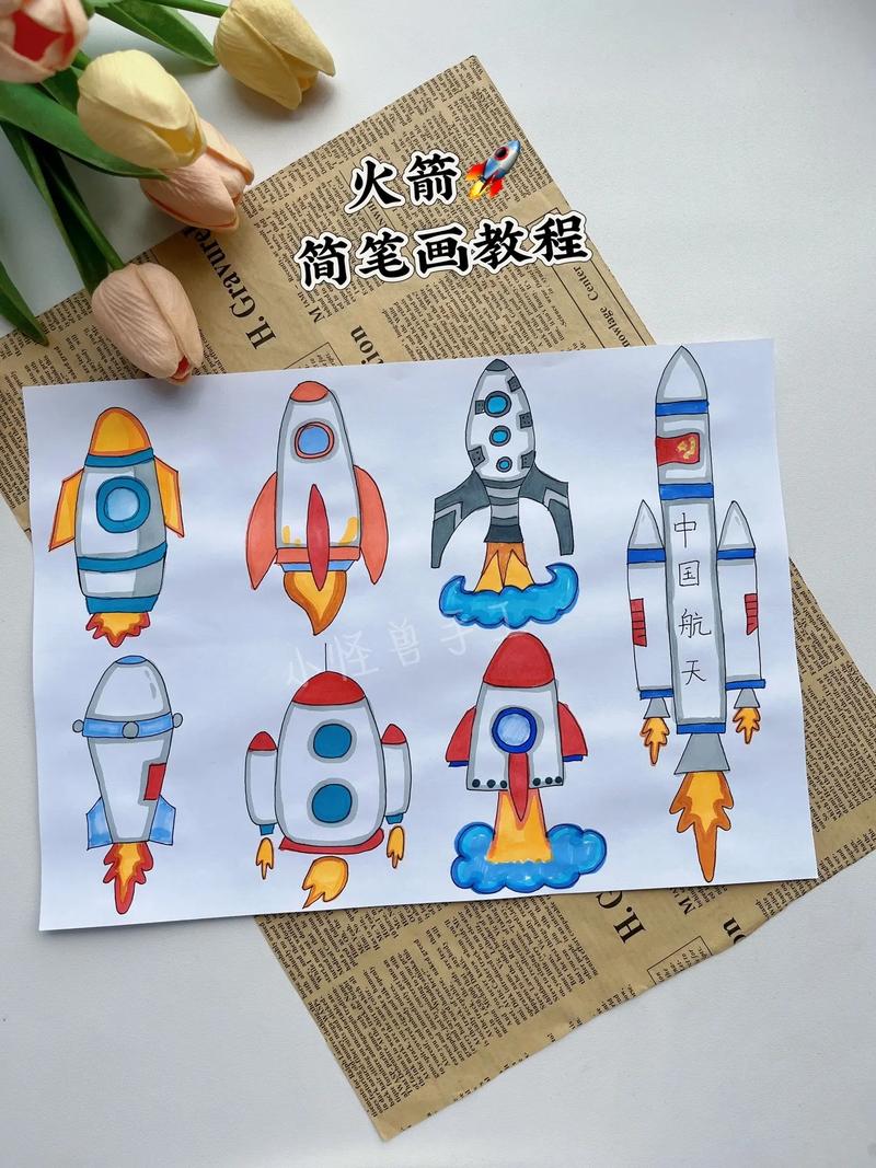 如何画中国火箭？附详细步骤图解，快来试试！
