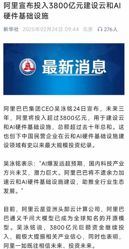 共同发展关键一步阿里投入千亿资金怎么落实